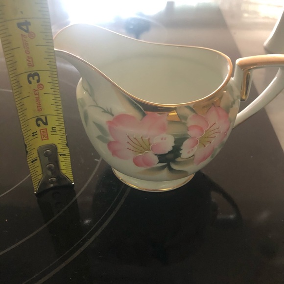 Noritake hand painted creamer and plate - Picture 7 of 11